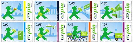 PIN Briefmarken Ampelmann