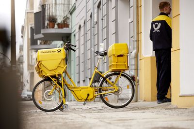 Elektrofahrrad in der Zustellung