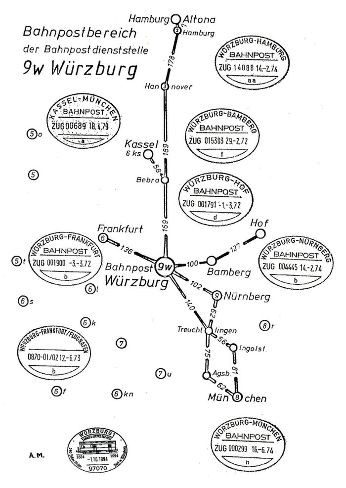 Bahnpostbereich Postamt/Niederlassung Würzburg