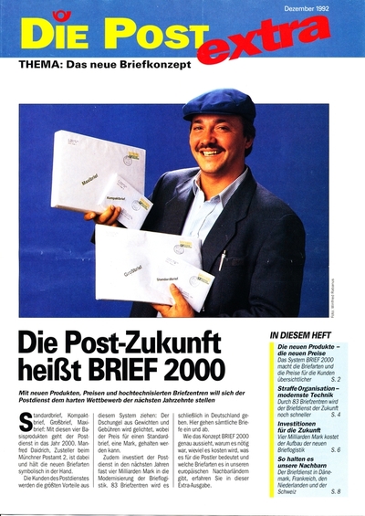 Info-Wurfsendung Brief 2000