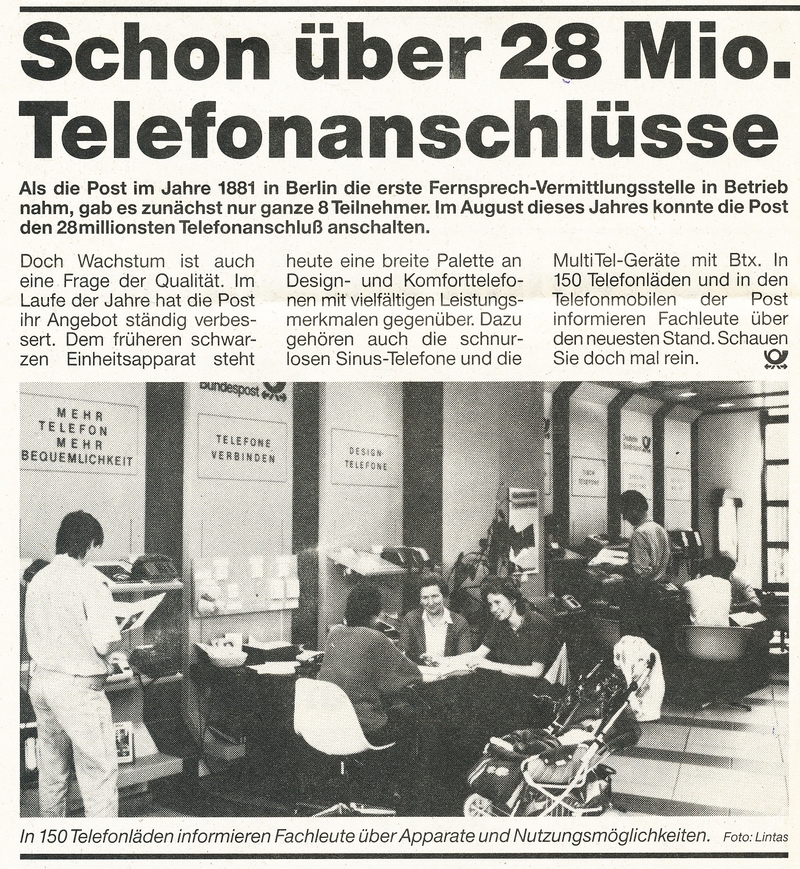 aus Zeitung für Postkunden 3/1988