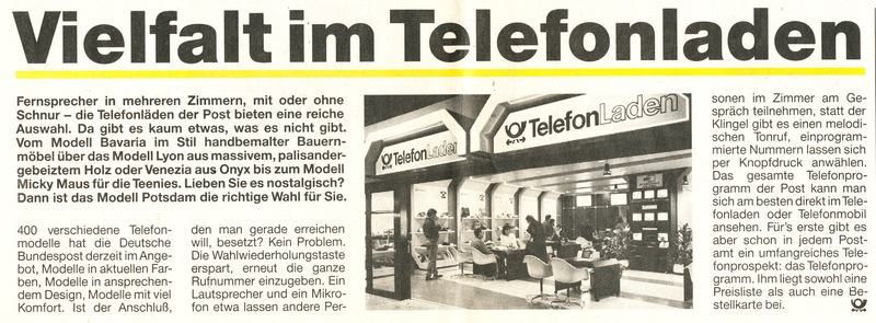 aus Zeitung für Postkunden 1/1989