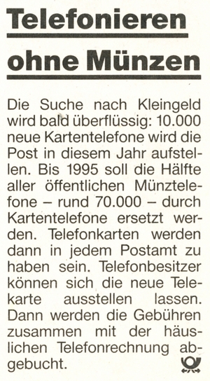 aus Zeitung für Postkunden 1/1989