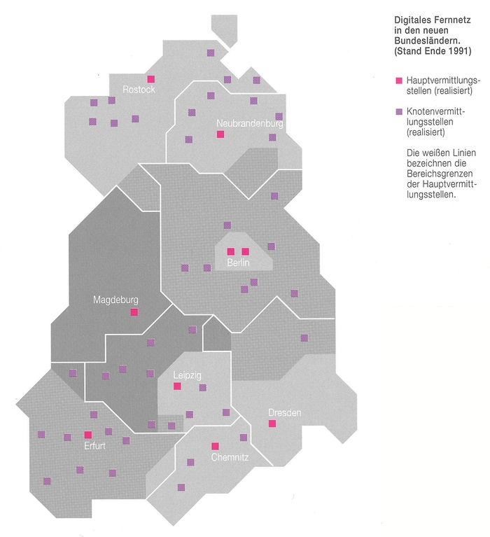 digitales Fernnetz in den neuen Bundesländern