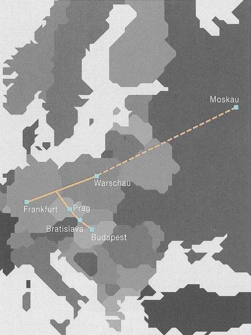Glasfaserleitung Osteuropa